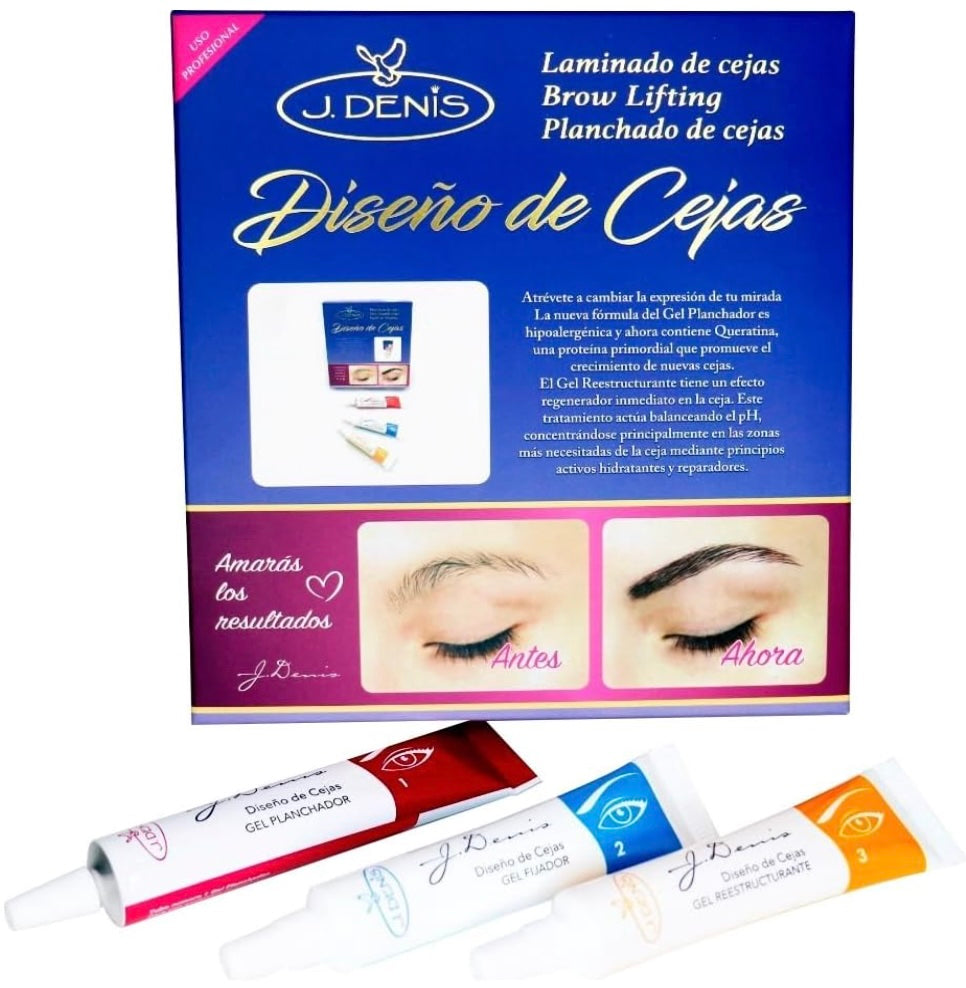 Kit Profesional de Planchado y Diseño de Cejas Jdenis – Efecto Laminado 24/7